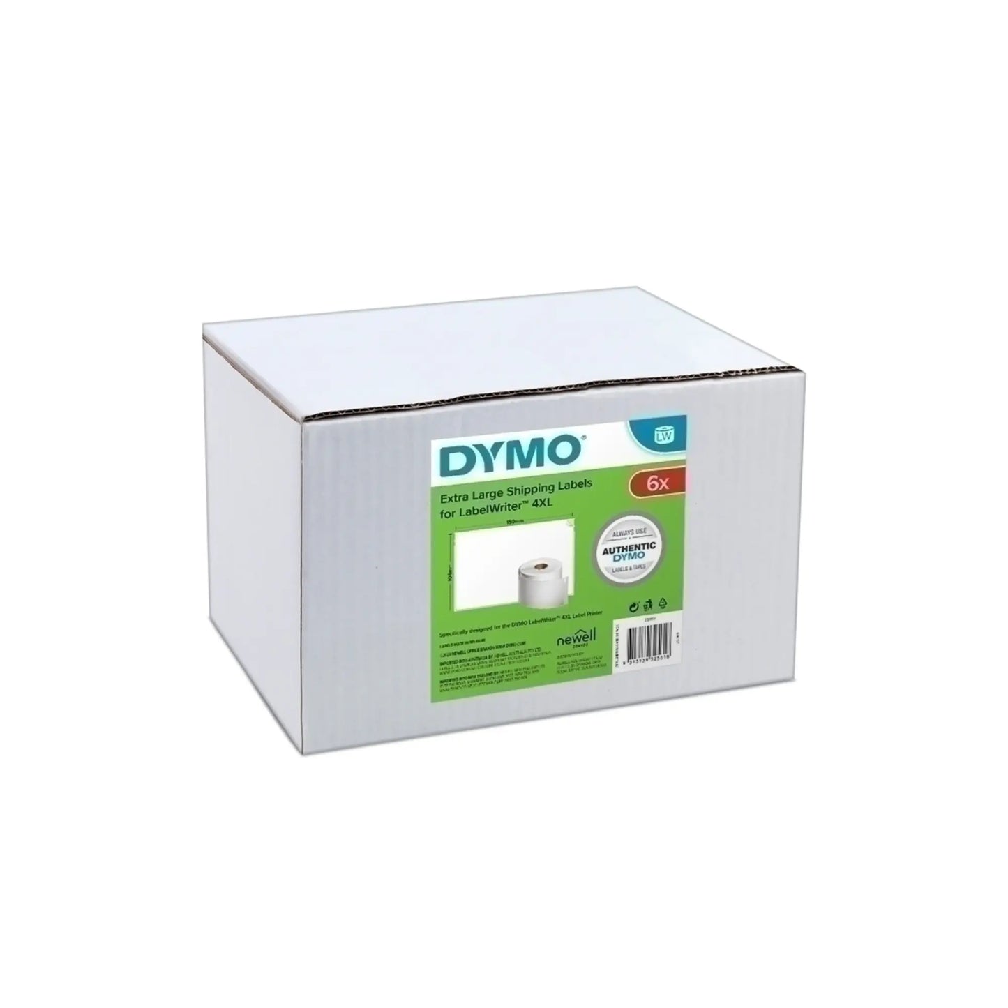 DYMO LW Shipping Labels – 104mm x 159mm (Pack of 6) – High-Quality & Smudge-Free