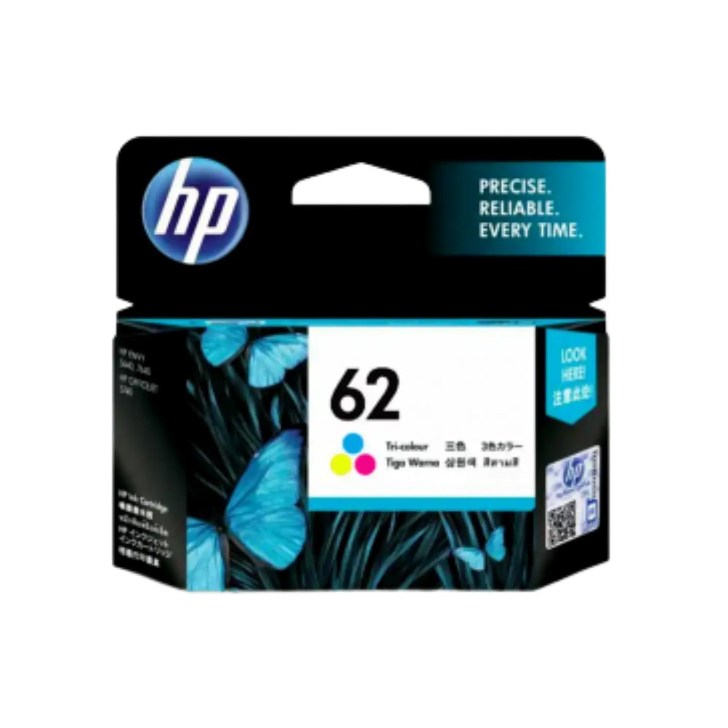 HP HI62C Ink Cartridge – Vivid Cyan Printing for Crisp, Professional Results