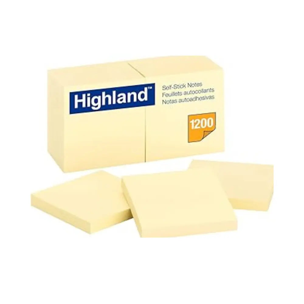 Highland Notes 6549 (Pack of 12) – Convenient & Reliable Sticky Notes