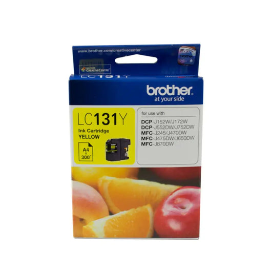Brother B131Y Ink Cartridge – High-Yield, Vibrant Yellow & Reliable Performance
