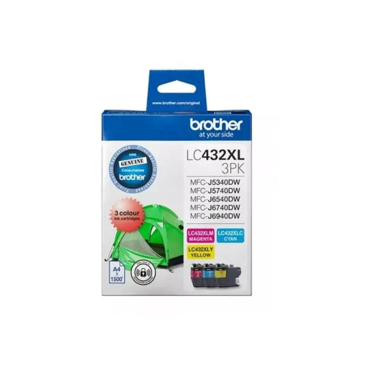 Brother B432XLCMY Ink Cartridge – High-Yield, Vivid Color Printing