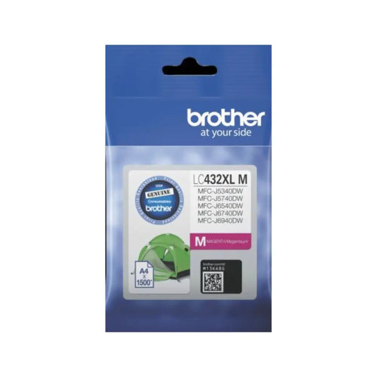Brother B432XLM Ink Cartridge – Extra High-Yield, Vibrant Magenta & Reliable Performance