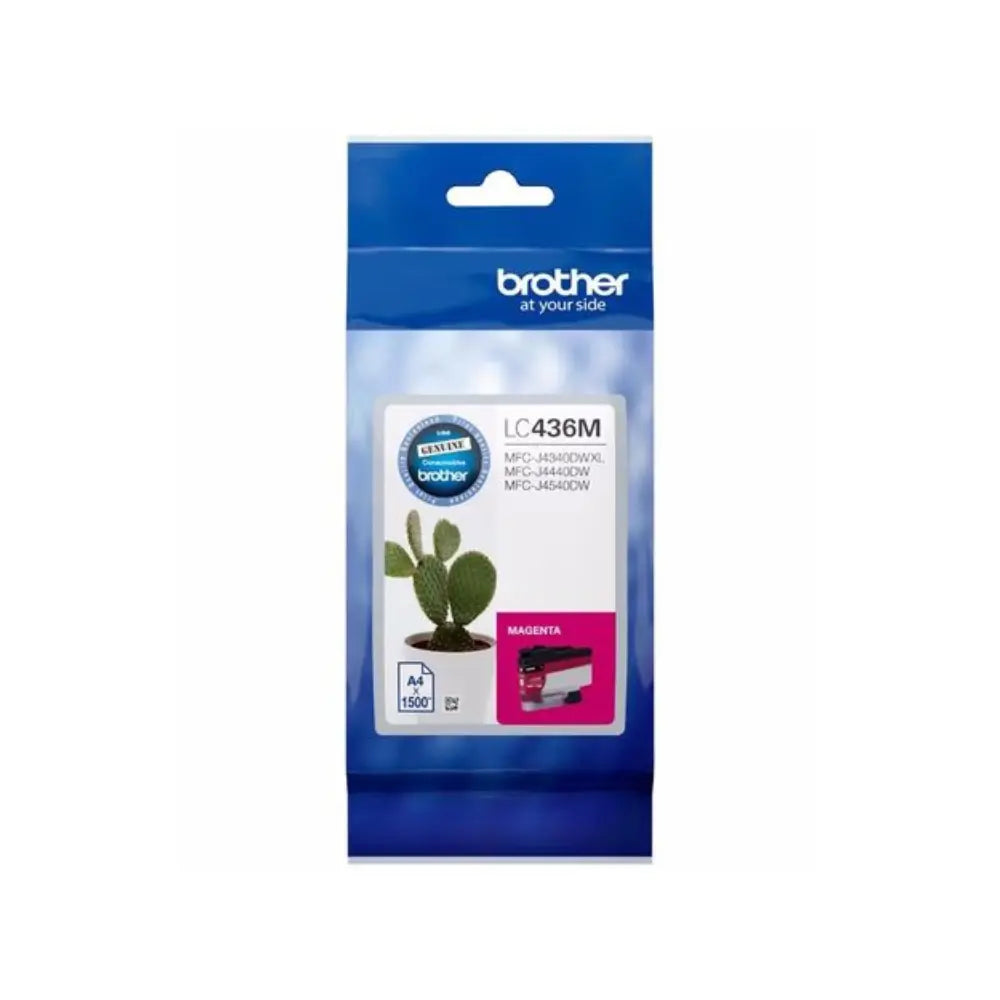 Brother B436M Ink Cartridge – High-Yield, Vibrant Magenta & Reliable Performance