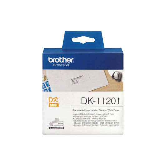 Brother TZe-221 P-Touch Label Tape – 9mm x 8m (Black on White) – Durable & Professional Labeling
