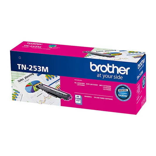 Brother TN-253 Genuine Toner Cartridge – Magenta