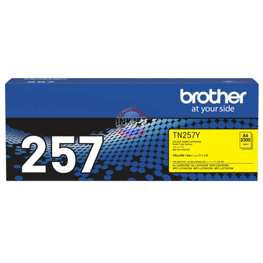 Brother TN-257 Genuine Yellow Toner Cartridge