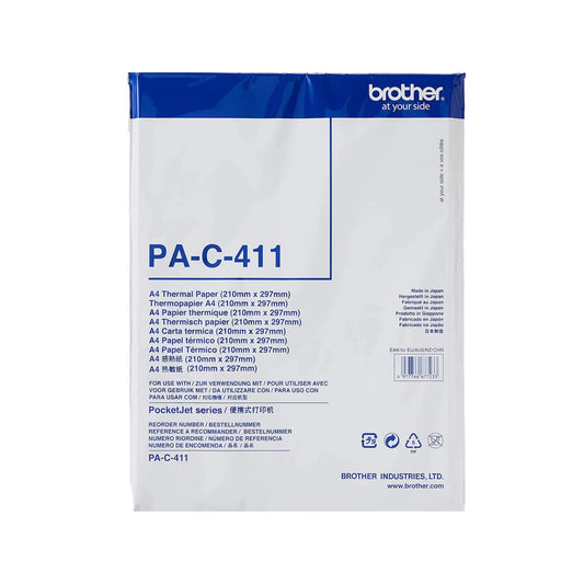 Brother PA-C-411 A4 Thermal Paper – Pack of 100 – High-Quality, Reliable Printing