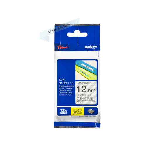 Genuine Brother TZe-211 Labelling Tape – 6mm x 8m (Black on White) – Compact & Durable Labeling