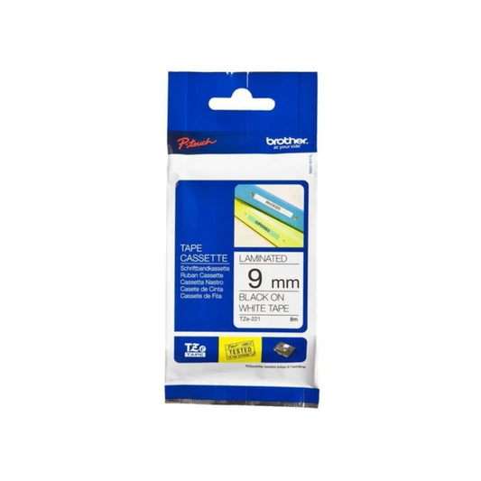 Brother TZ-241 P-Touch Label Tape – 18mm x 8m (Black on White) – Durable & Professional Labeling
