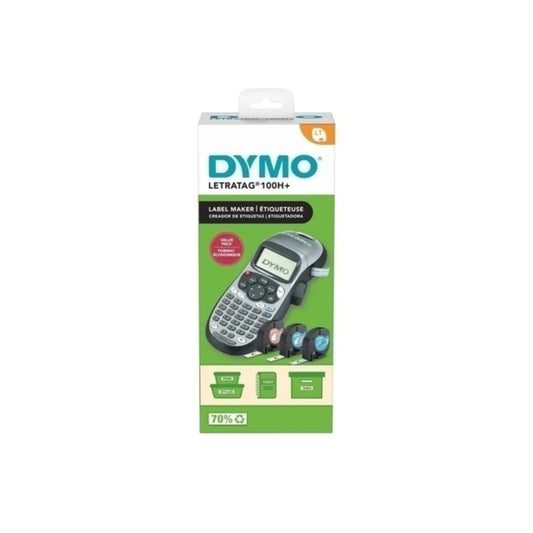 DYMO LetraTag 100H Bundle v3 Silver – Compact & Easy Labeling