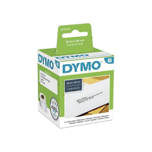 DYMO LW Address Labels – 28mm x 89mm – High-Quality, Smudge-Free Printing