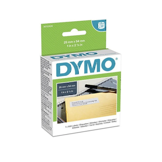 DYMO LW Address Labels – 25mm x 54mm – High-Quality, Smudge-Free Printing