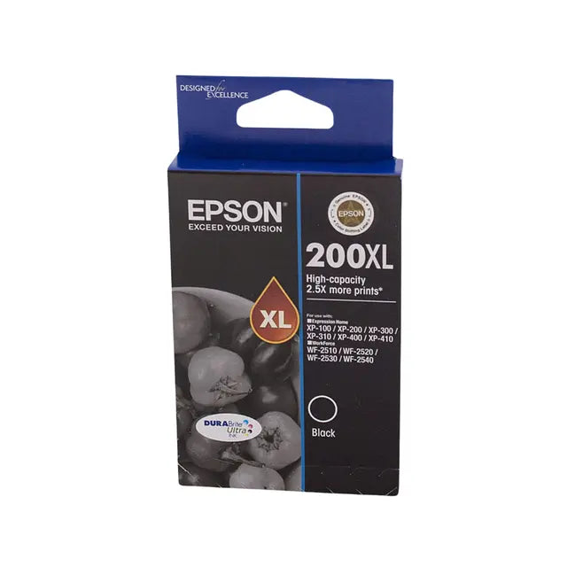 Epson E200BXL Ink Cartridge – High-Yield, Deep Black & Reliable Performance
