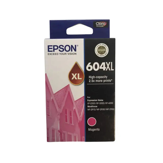 Epson E604MXL Ink Cartridge – High-Yield, Vibrant Magenta & Reliable Performance
