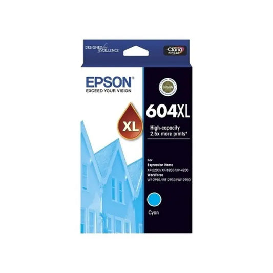 Epson E604CXL Ink Cartridge – High-Yield, Vivid Cyan & Reliable Performance
