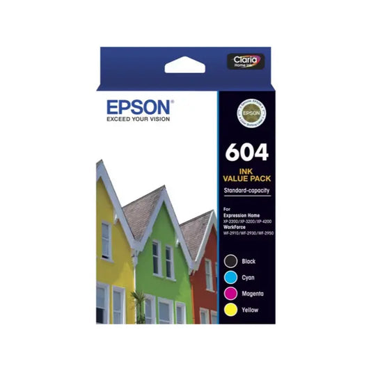 Epson E604VP Ink Cartridge Multipack – High-Yield, Vivid Colors & Reliable Performance

