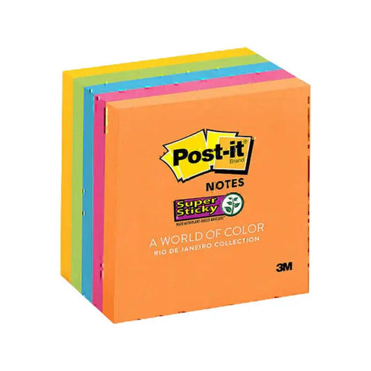 Post-it Notes 654-5SSAU (Pack of 5) – 76mm x 76mm Super Sticky Notes