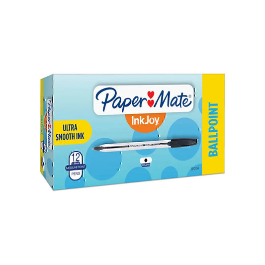 PaperMate InkJoy 50ST Ballpoint Pens – Black (Pack of 12) | Smooth & Reliable Writing