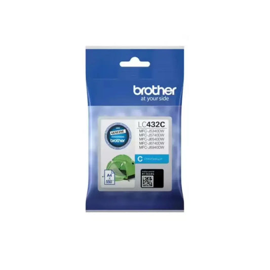 Brother B432C Ink Cartridge – High-Yield, Vibrant Cyan & Reliable Performance